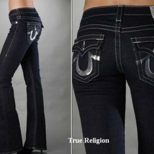 True Religion Billy Gunmetal Sequin Low-rise Jeans